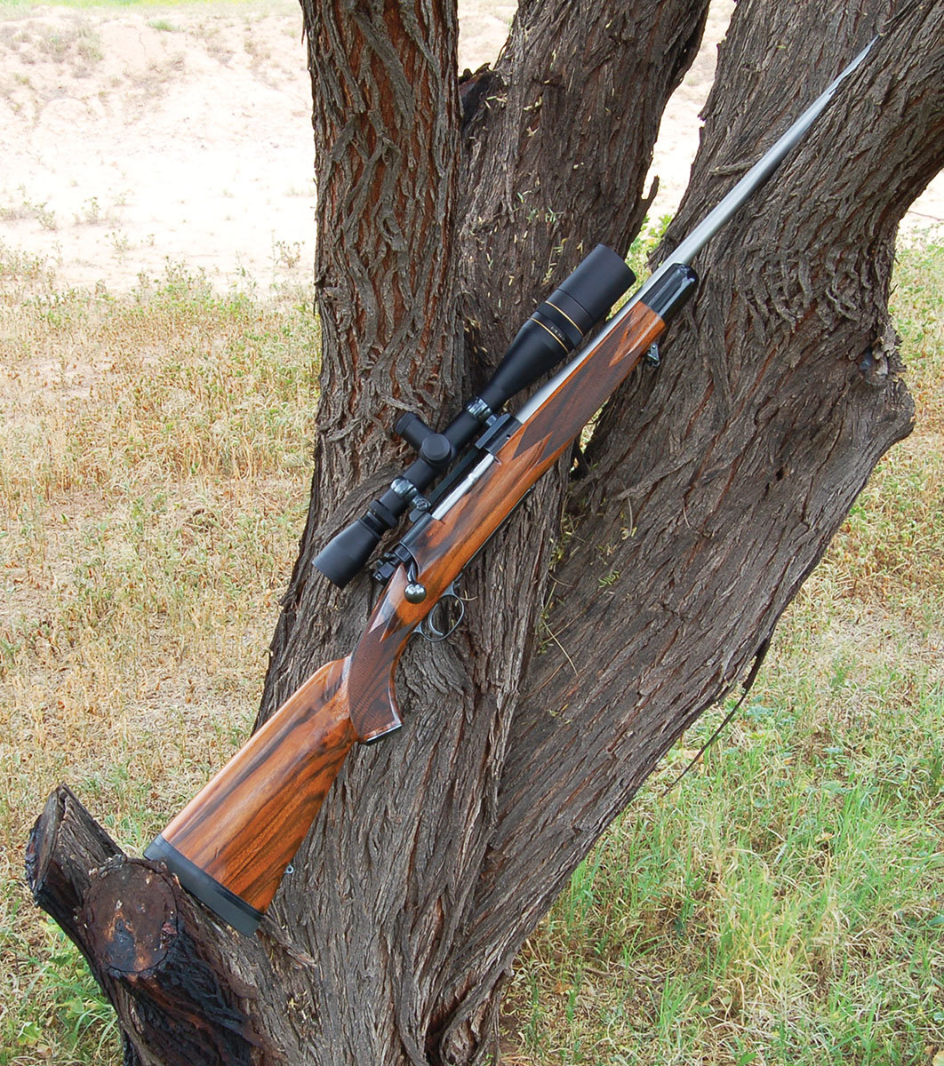 A classic pre-’64 Winchester M70 custom rifle that has been rebarreled to 280 Ackley Improved – probably in the 1970s.